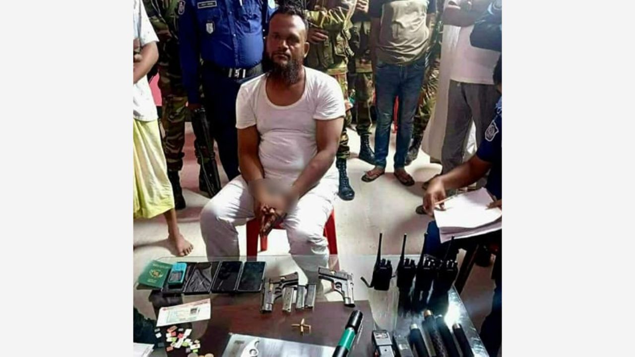 স্বতন্ত্র প্রার্থী হিসেবে নির্বাচনের ঘোষণা দেওয়া এনামুল মোল্লাহ অস্ত্রসহ আটক